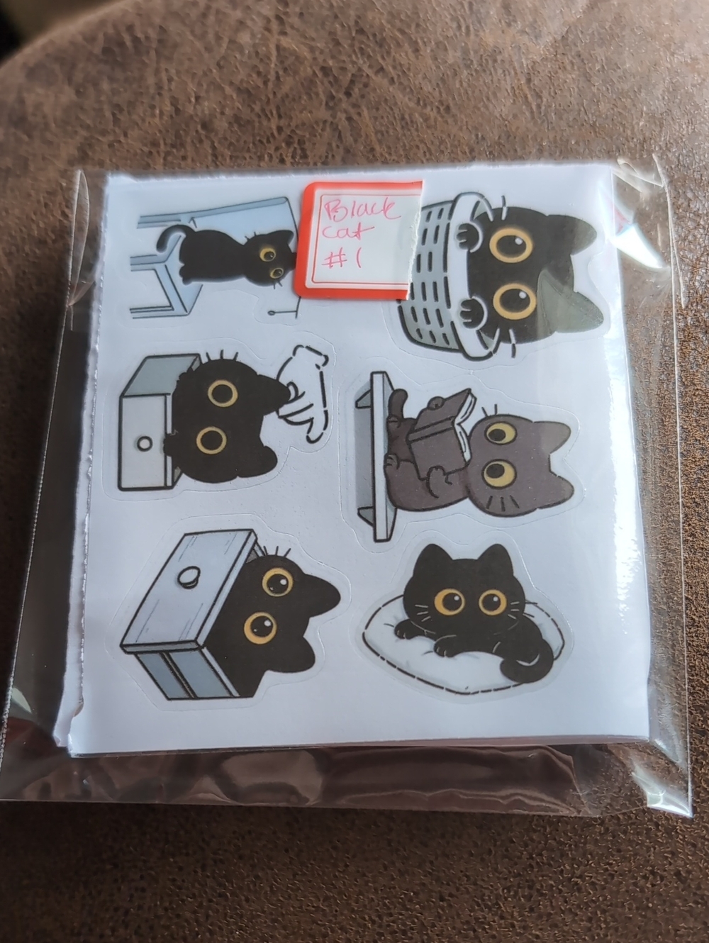 2$ Add On⭐ Black Cat #1 Sticker Pack